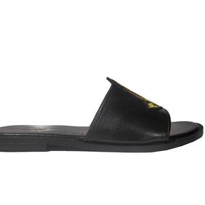 Bashwood Handmade Black Leather Slippers For Men